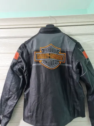 Giubbotto Harley Davidson XL Nero Arancione