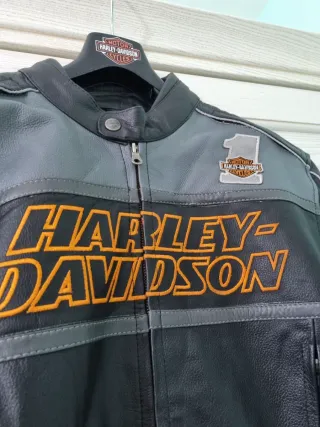 Giubbotto Harley Davidson XL Nero Arancione