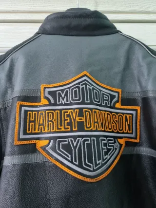 Giubbotto Harley Davidson XL Nero Arancione