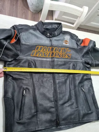 Giubbotto Harley Davidson XL Nero Arancione