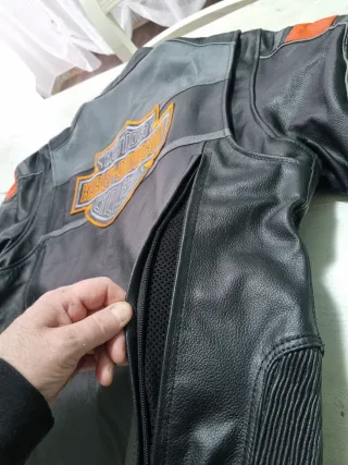 Giubbotto Harley Davidson XL Nero Arancione