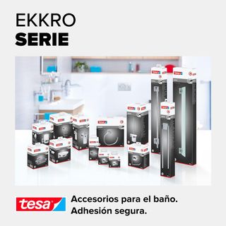 tesa Ekkro Percha de toallas, de metal cromado bri
