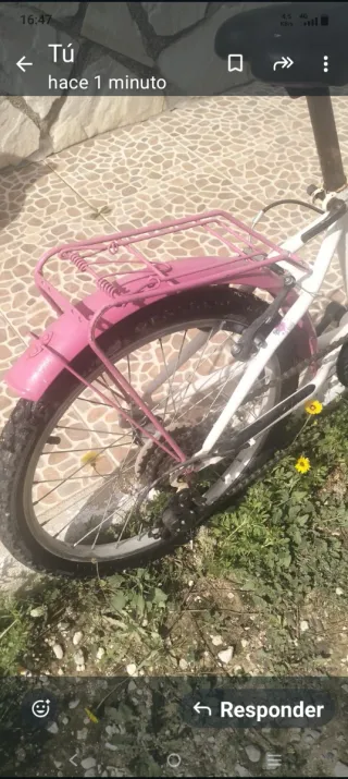 Bicicleta infantil rosa