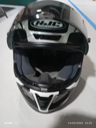 Casco HJC Talla M Negro/Blanco