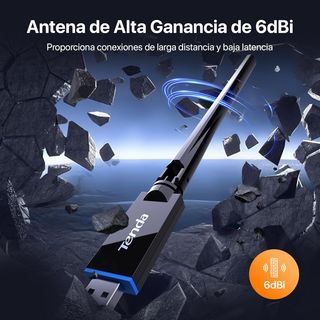 Tenda U11 Pro WiFi 6 WLAN Stick AX900, Dual Band 9