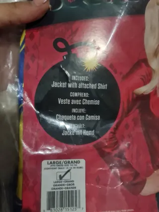 Disfraz Harley Quinn DC Comics Talla L