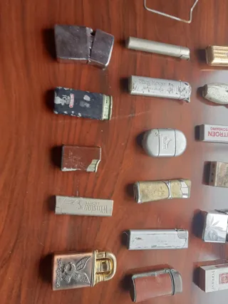 Lote de mecheros antiguos