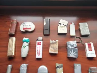 Lote de mecheros antiguos