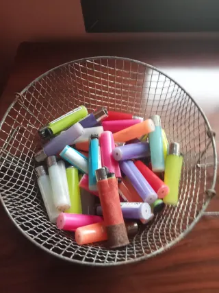 Lote de mecheros antiguos