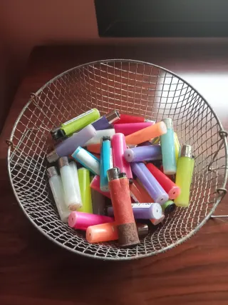 Lote de mecheros antiguos