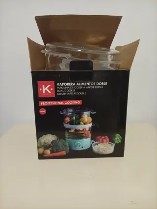 Vaporera de Alimentos Doble K. Professional Cookin