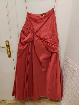 Falda larga seda salvaje T.38