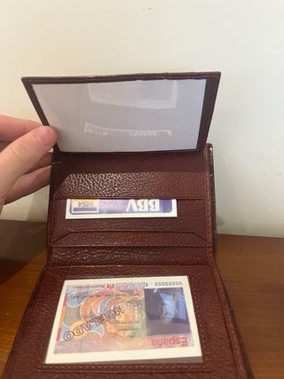 Cartera Piel Cocodrilo Hombre Marrón