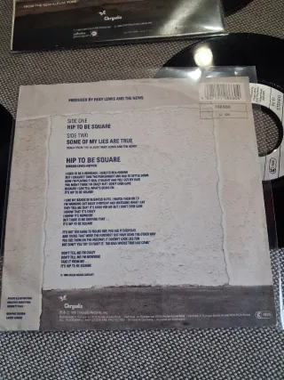 Huey Lewis & The News lote 4 discos single vinilo