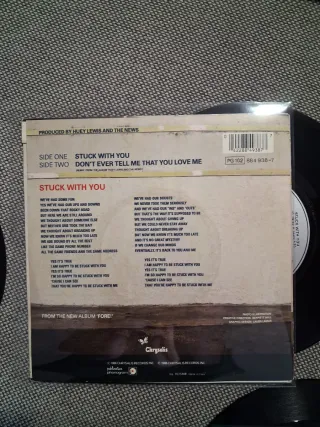 Huey Lewis & The News lote 4 discos single vinilo