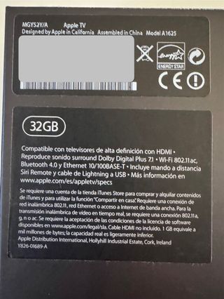 Apple TV HD 4ª Gen 32GB con caja