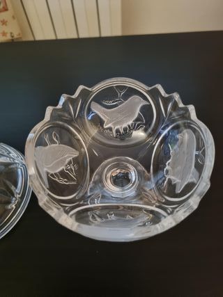 Ciotola cristallo stile Birds Lalique