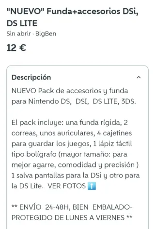 NUOVO. Custodia e accessori per Nintendo 3DS, DSi...