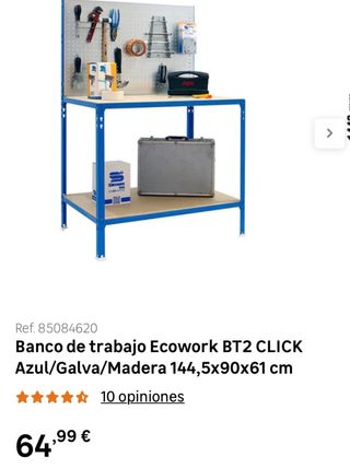 Banco de trabajo Ecowork BT2 CLICK