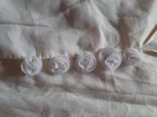 Camisa Lino y Gasa Beige/Blanca