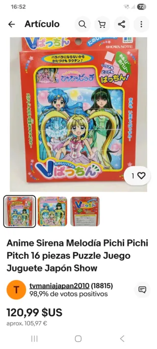 Puzzle raro Pichi Pichi Pitch Mermaid Melody