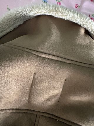 Chaqueta Biker Zara Marrón Borreguito