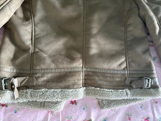 Chaqueta Biker Zara Marrón Borreguito