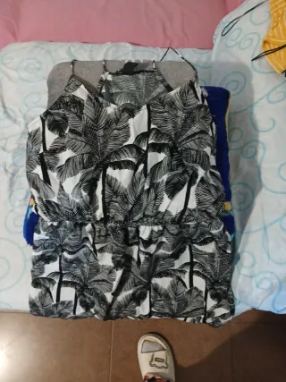 Vestido estampado palmeras