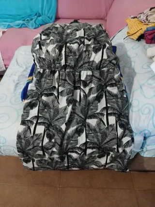 Vestido estampado palmeras
