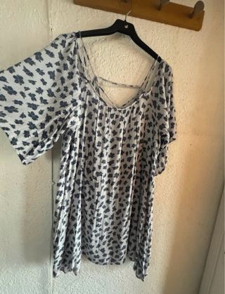 Vestido Verano Hombros Descubiertos Talla XXXL