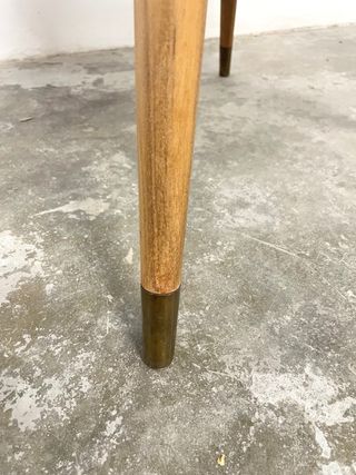 Mesa centro madera y mármol