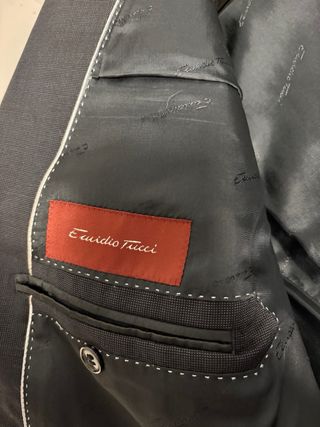 Traje Emidio Tucci Negro Caballero