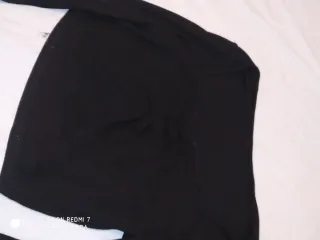 Camiseta Top Negra Manga Larga