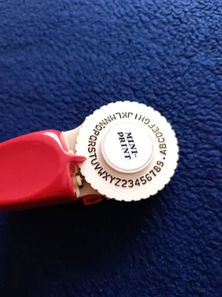 Etiquetadora Mini Print Roja y Blanca