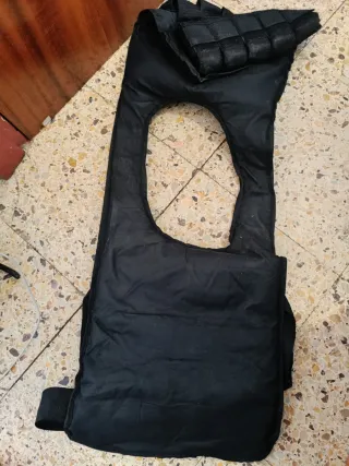 Chaleco lastrado entrenar +( disco10 kg regalo)