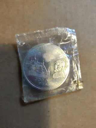 Moneda Plata 2000 Ptas 1998 Felipe II