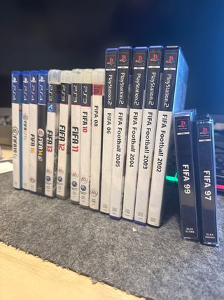 Colección FIFA de PS1, PS2, PS3 y PS4