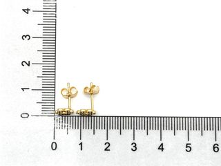 pendientes oro 18k con piedra con circonita