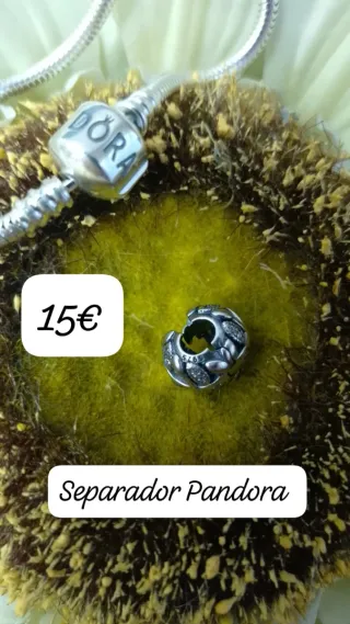 Abalorio Corazón Brillante Plata