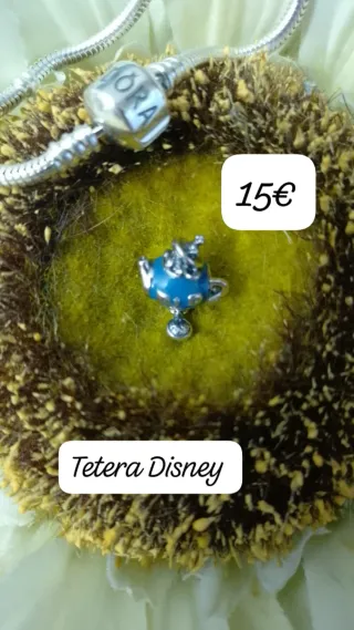 Abalorio Corazón Brillante Plata