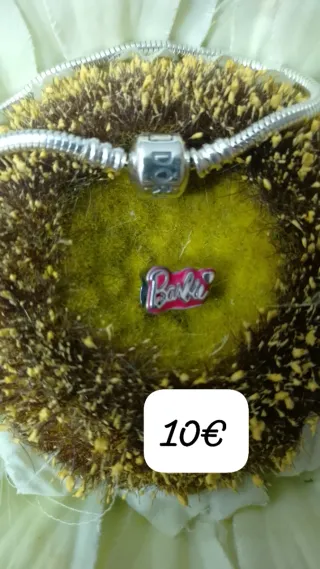 Abalorio Corazón Brillante Plata