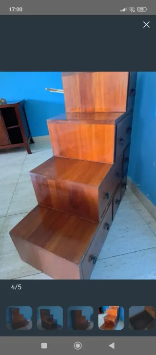 Mueble Escalera Madera Banak