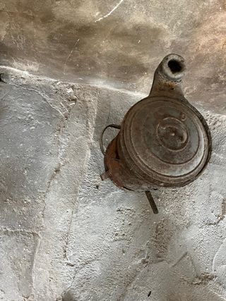 Mini chimenea antigua decorativa