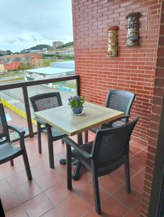 4 Sillas de Jardín/Terraza Negras