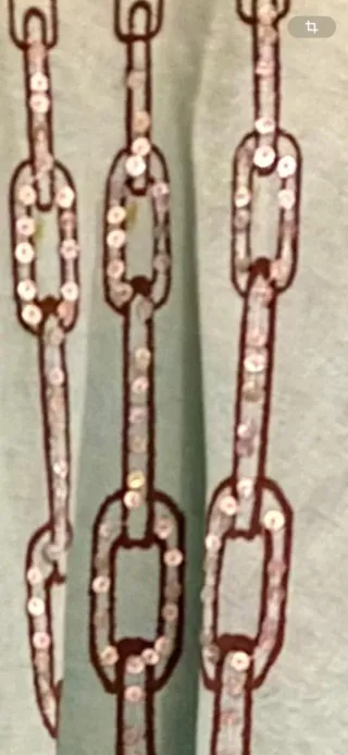 Falda bohemia vintage nudos marrón y azul