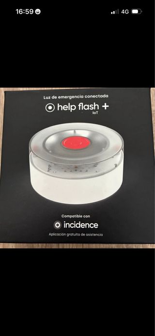 Luz de emergencia V16 conectada