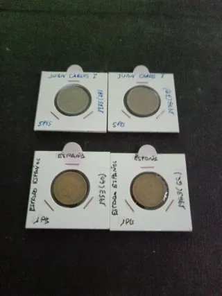 14 Monedas: 1 Isabel II Filipinas y 13 España