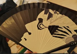 Abanico Fernando Lemoniez Beige/Negro