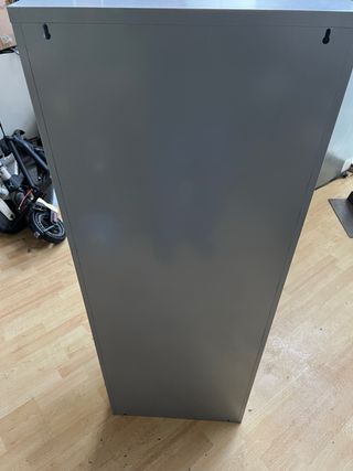 Zapatero Metálico Gris