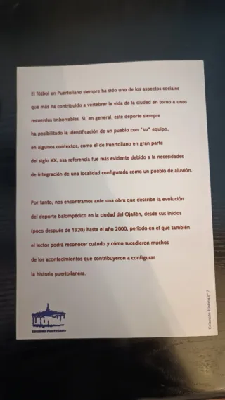 Libros historia Fútbol Puertollano - Calvo Sotelo